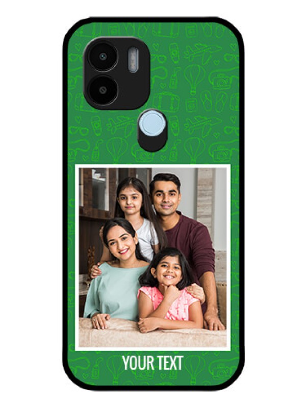 Custom Xiaomi Redmi A1 Plus Personalized Glass Phone Case - Picture Upload Design