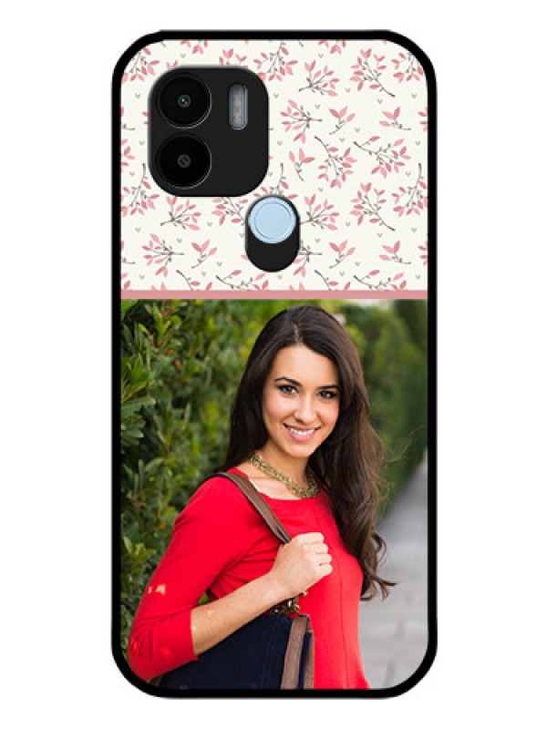 Custom Xiaomi Redmi A1 Plus Custom Glass Phone Case - Premium Floral Design