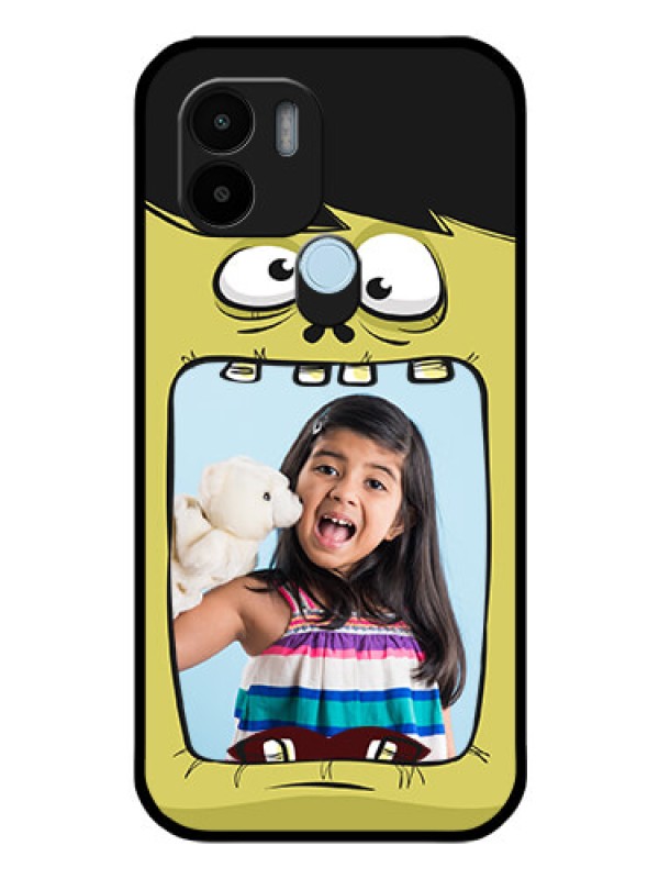 Custom Xiaomi Redmi A1 Plus Personalized Glass Phone Case - Cartoon monster back case Design