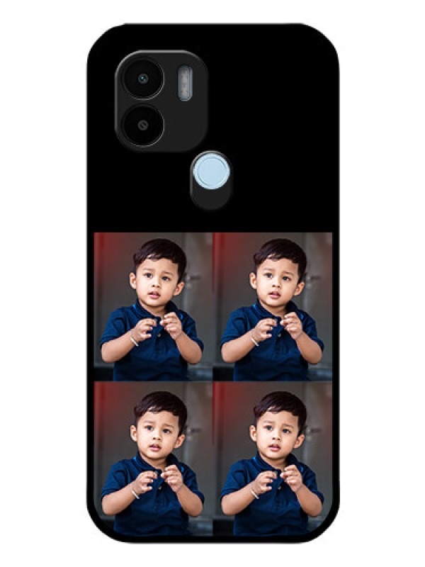 Custom Xiaomi Redmi A1 Plus 4 Image Holder on Glass Mobile Cover