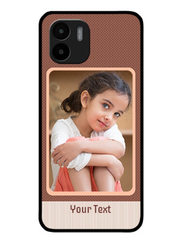 Custom Redmi A1 Custom Glass Phone Case - Simple Pic Upload Design