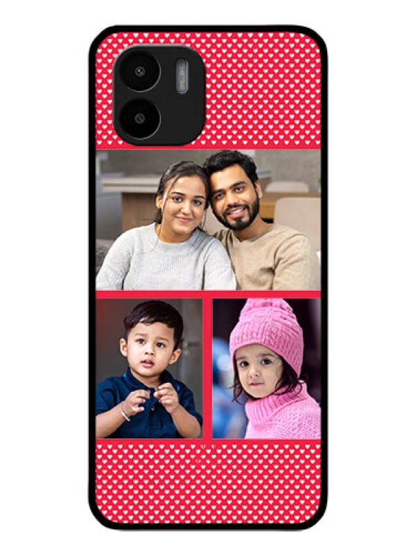 Custom Redmi A1 Personalized Glass Phone Case - Bulk Pic Upload Design