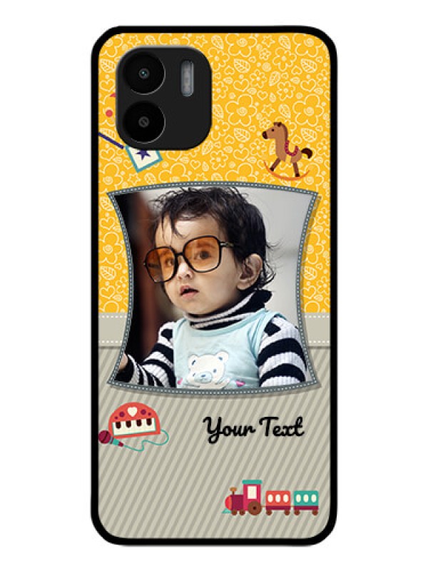 Custom Redmi A1 Personalized Glass Phone Case - Baby Picture Upload Design
