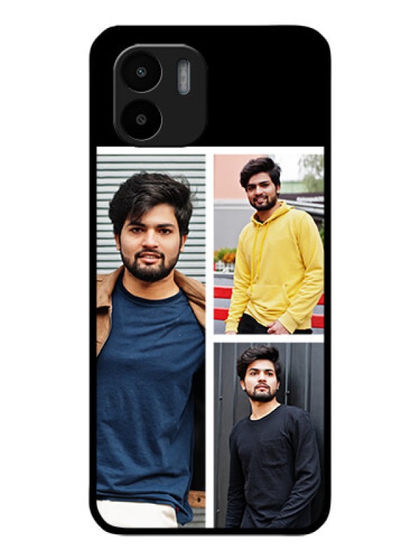 Custom Redmi A1 Photo Printing on Glass Case - Upload Multiple Picture Design