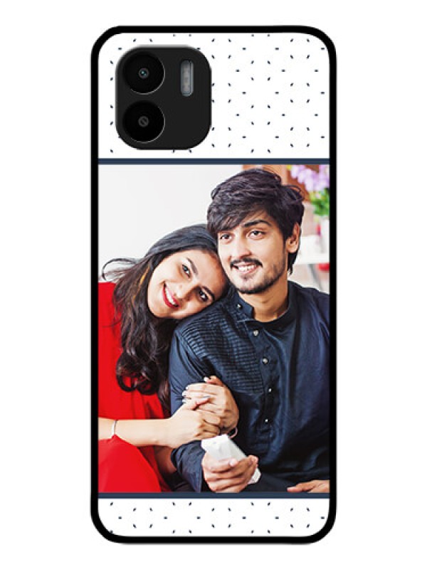 Custom Redmi A1 Personalized Glass Phone Case - Premium Dot Design