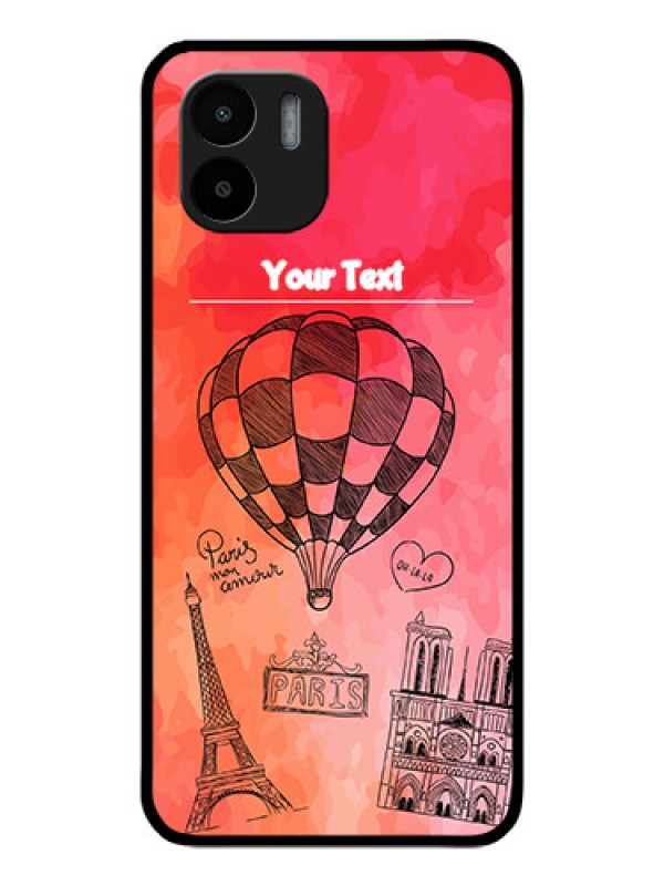 Custom Redmi A1 Custom Glass Phone Case - Paris Theme Design