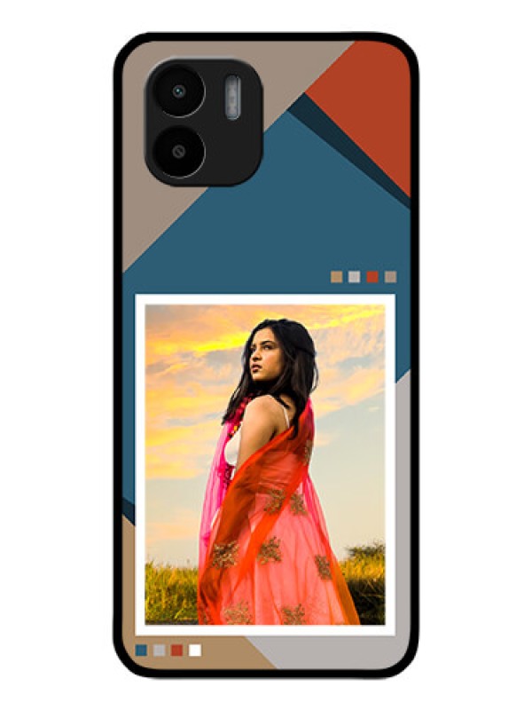 Custom Xiaomi Redmi A1 Personalized Glass Phone Case - Retro color pallet Design