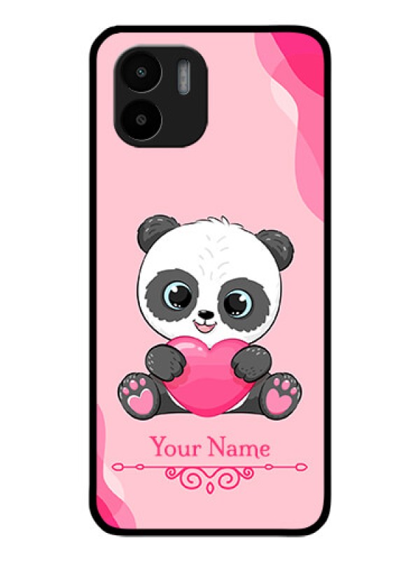 Custom Xiaomi Redmi A1 Custom Glass Mobile Case - Cute Panda Design