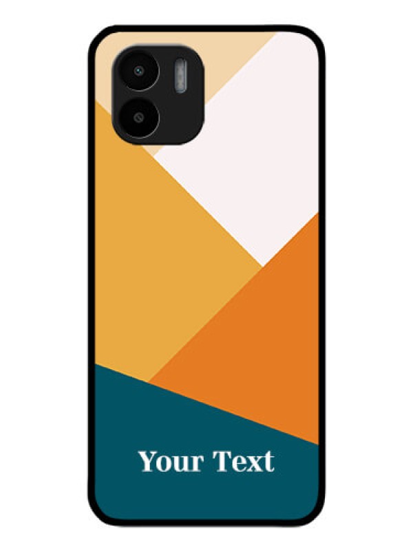 Custom Xiaomi Redmi A1 Personalized Glass Phone Case - Stacked Multi-colour Design
