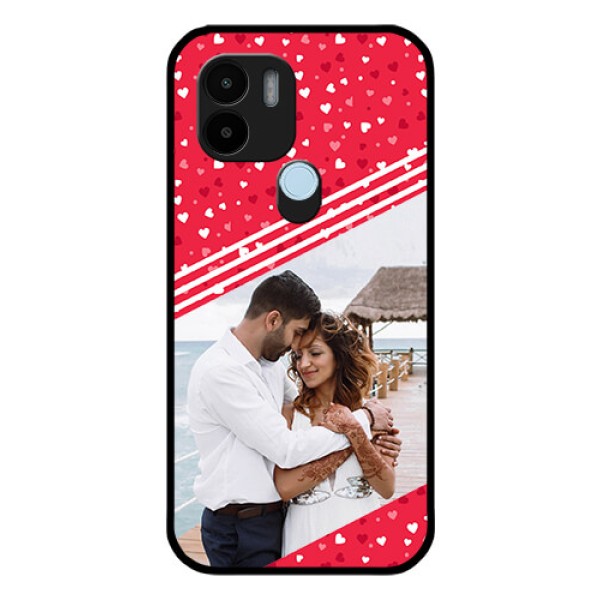 Xiaomi Redmi A2 Plus Custom Glass Mobile Case - Valentines Gift Design