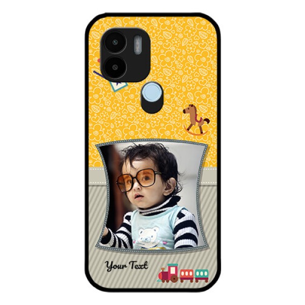 Xiaomi Redmi A2 Plus Personalized Glass Phone Case - Baby Picture Upload Design Xiaomi Redmi A2 Plus Personalized Glass Phone Case - Baby Picture Upload Design