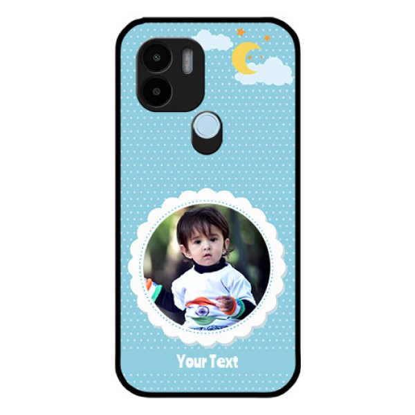 Xiaomi Redmi A2 Plus Personalised Glass Phone Case - Violet Pattern Design