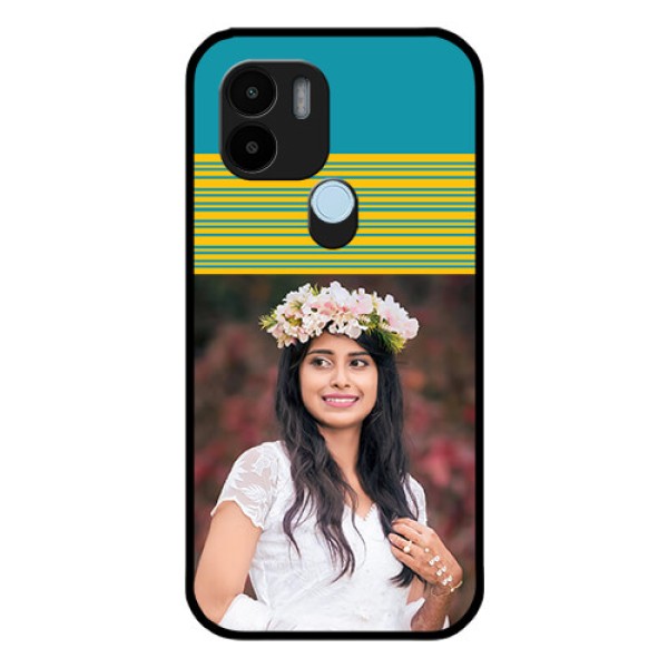 Xiaomi Redmi A2 Plus Custom Glass Phone Case - Yellow & Blue Design