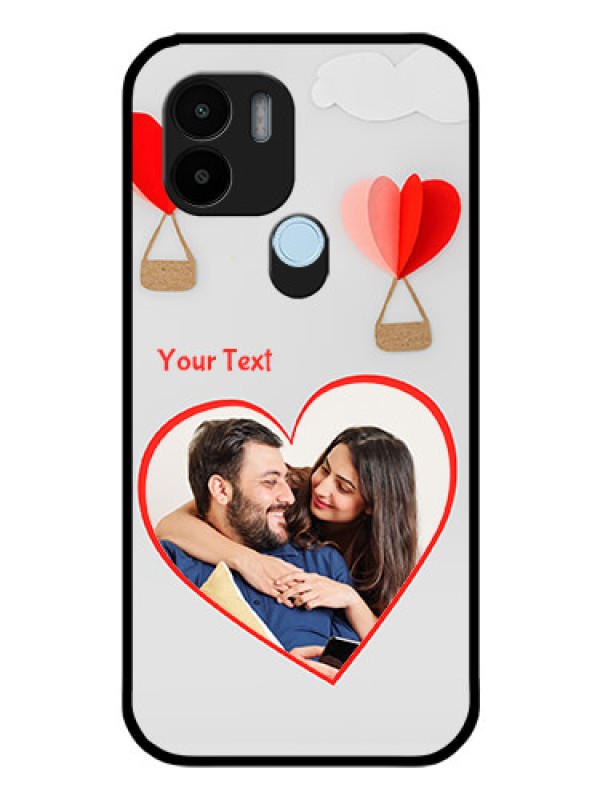Custom Xiaomi Redmi A2 Plus Custom Glass Mobile Case - Parachute Love Design