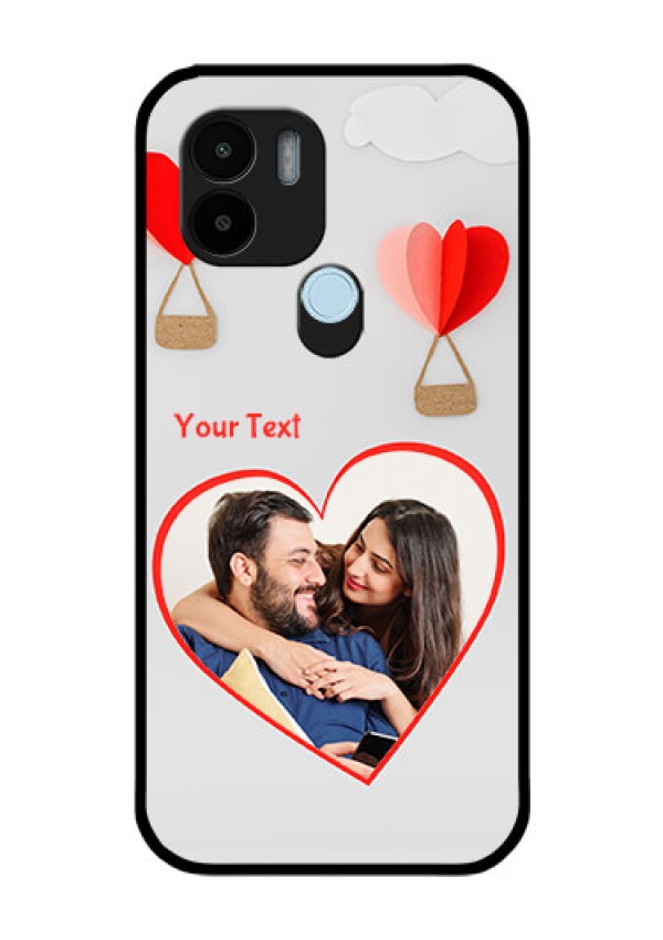 Xiaomi Redmi A2 Plus Custom Glass Mobile Case - Parachute Love Design