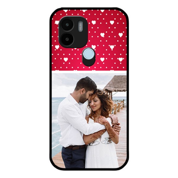 Xiaomi Redmi A2 Plus Photo Printing on Glass Case - Hearts Mobile Case Design Xiaomi Redmi A2 Plus Photo Printing on Glass Case - Hearts Mobile Case Design