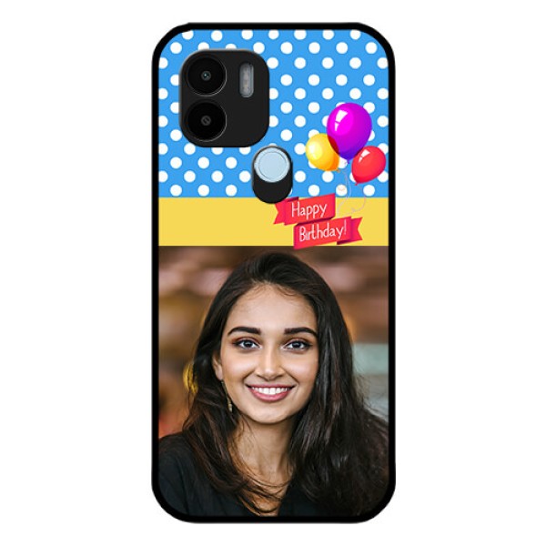 Xiaomi Redmi A2 Plus Custom Glass Mobile Case - Happy Birthday Design
