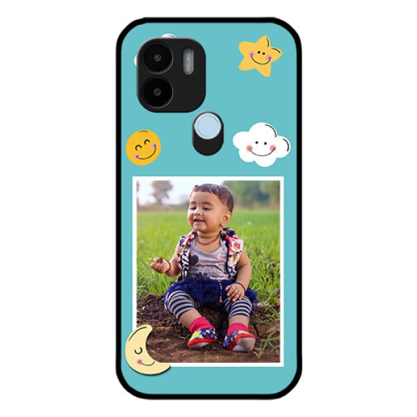 Xiaomi Redmi A2 Plus Personalized Glass Phone Case - Smiley Kids Stars Design Xiaomi Redmi A2 Plus Personalized Glass Phone Case - Smiley Kids Stars Design