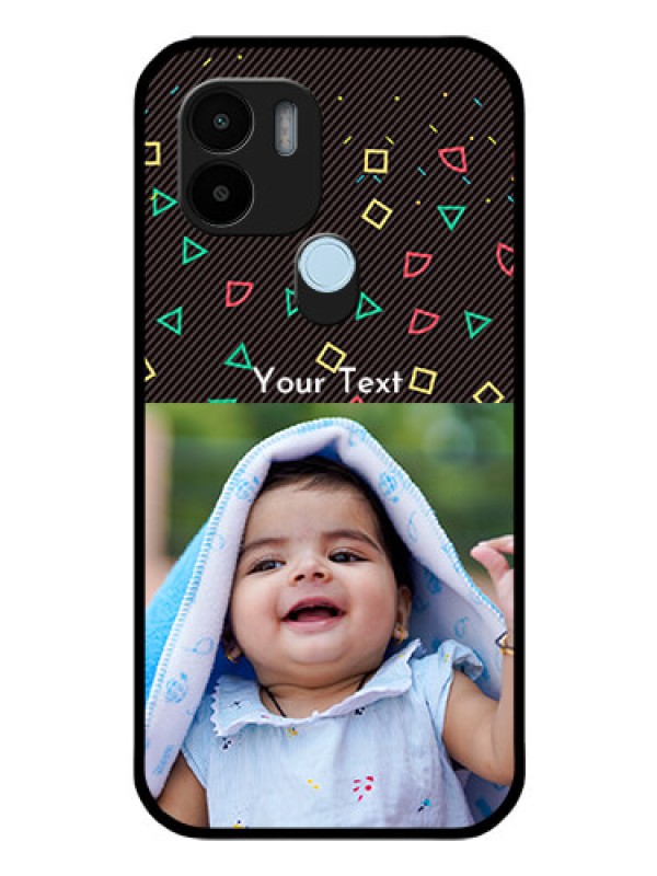 Custom Xiaomi Redmi A2 Plus Custom Glass Phone Case - with confetti birthday design