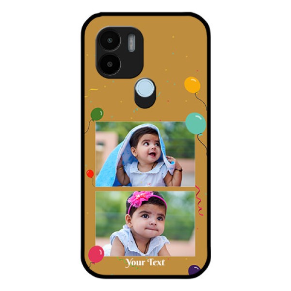 Xiaomi Redmi A2 Plus Personalized Glass Phone Case - Image Holder with Birthday Celebrations Design Xiaomi Redmi A2 Plus Personalized Glass Phone Case - Image Holder with Birthday Celebrations Design