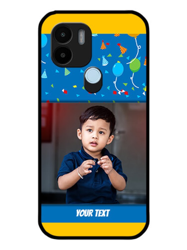 Custom Xiaomi Redmi A2 Plus Custom Glass Mobile Case - Birthday Wishes Design