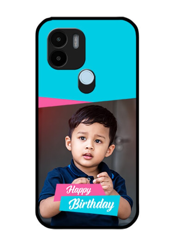 Xiaomi Redmi A2 Plus Personalized Glass Phone Case - Image Holder with 2 Color Design