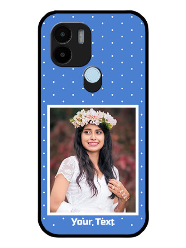 Custom Xiaomi Redmi A2 Plus Photo Printing on Glass Case - Polka dots design