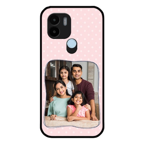 Xiaomi Redmi A2 Plus Custom Glass Phone Case - Family with Dots Design Xiaomi Redmi A2 Plus Custom Glass Phone Case - Family with Dots Design