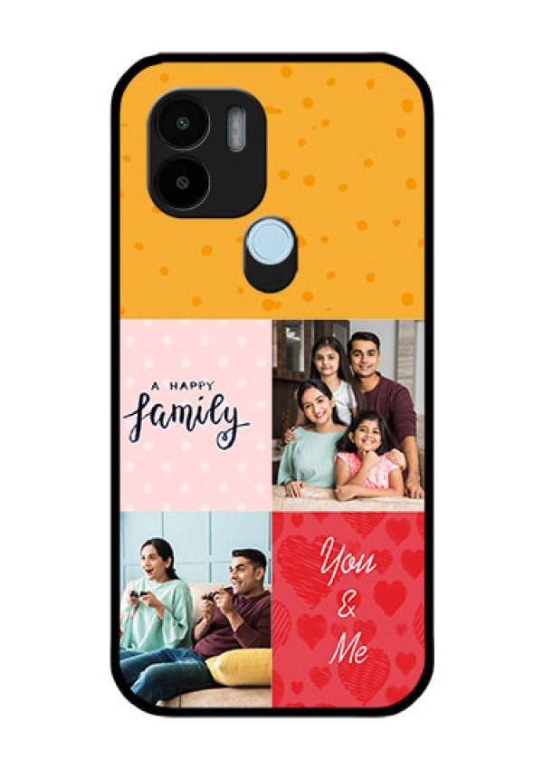 Xiaomi Redmi A2 Plus Personalized Glass Phone Case - Images with Quotes Design
