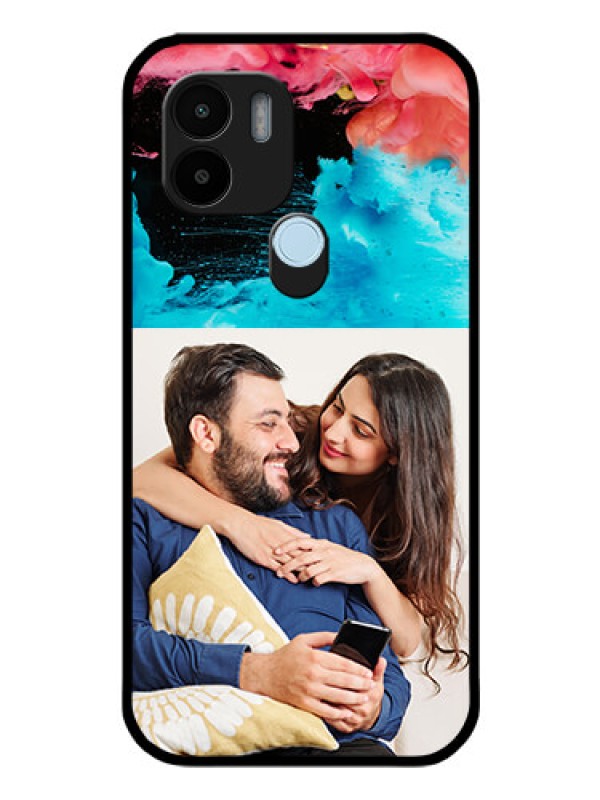 Custom Xiaomi Redmi A2 Plus Custom Glass Mobile Case - Quote with Acrylic Painting Design