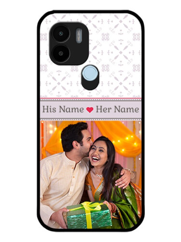 Custom Xiaomi Redmi A2 Plus Custom Glass Mobile Case - with Photo and Ethnic Design