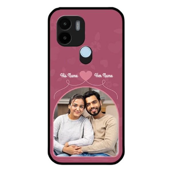 Xiaomi Redmi A2 Plus Photo Printing on Glass Case - Love Floral Design