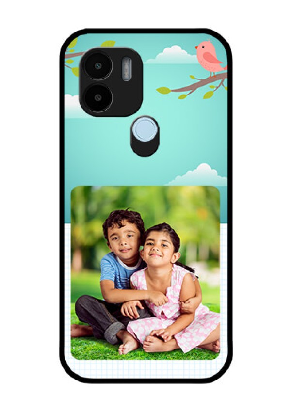 Xiaomi Redmi A2 Plus Photo Printing on Glass Case - Doodle love Design