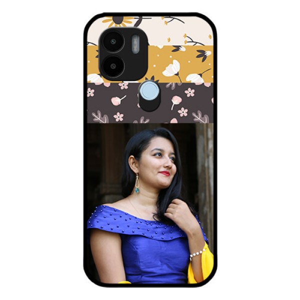 Xiaomi Redmi A2 Plus Custom Glass Phone Case - Stylish Floral Design Xiaomi Redmi A2 Plus Custom Glass Phone Case - Stylish Floral Design