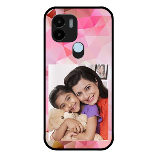 Xiaomi Redmi A2 Plus Photo Printing on Glass Case - Abstract Triangle Design