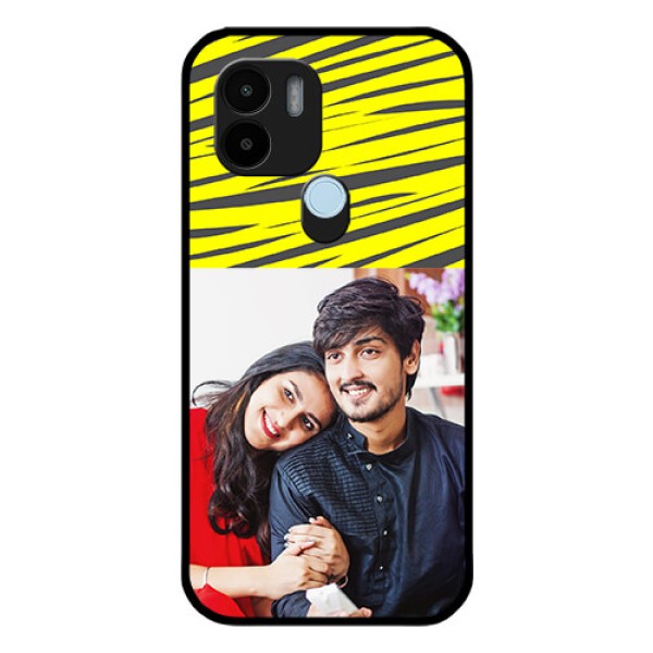 Xiaomi Redmi A2 Plus Photo Printing on Glass Case - Yellow Abstract Design Xiaomi Redmi A2 Plus Photo Printing on Glass Case - Yellow Abstract Design