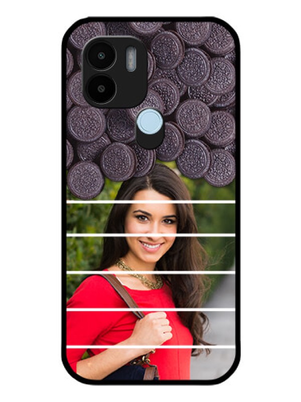 Custom Xiaomi Redmi A2 Plus Custom Glass Phone Case - with Oreo Biscuit Design