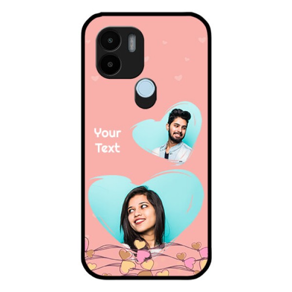 Xiaomi Redmi A2 Plus Custom Glass Mobile Case - Love Doodle Design Xiaomi Redmi A2 Plus Custom Glass Mobile Case - Love Doodle Design