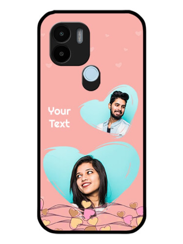 Custom Xiaomi Redmi A2 Plus Custom Glass Mobile Case - Love Doodle Design