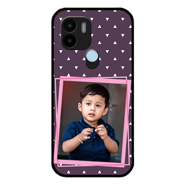 Xiaomi Redmi A2 Plus Custom Glass Mobile Case - Triangle Pattern Dotted Design Xiaomi Redmi A2 Plus Custom Glass Mobile Case - Triangle Pattern Dotted Design