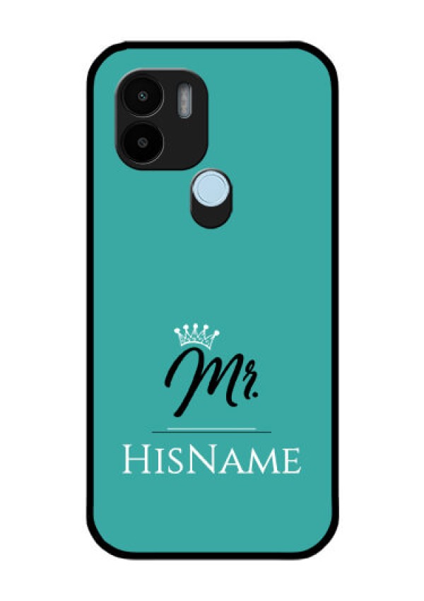 Xiaomi Redmi A2 Plus Custom Glass Phone Case Mr with Name