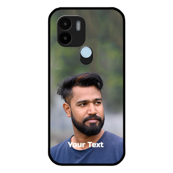 Xiaomi Redmi A2 Plus Glass Mobile Cover: Photo with Text Xiaomi Redmi A2 Plus Glass Mobile Cover: Photo with Text