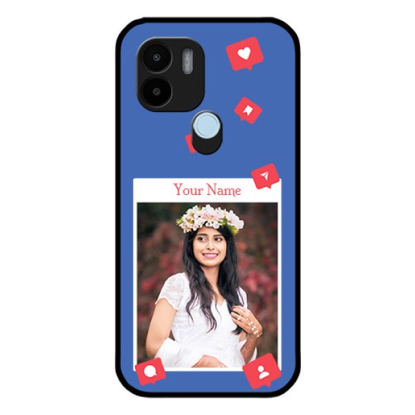 Xiaomi Redmi A2 Plus Custom Glass Phone Case - Like Share And Comment Design Xiaomi Redmi A2 Plus Custom Glass Phone Case - Like Share And Comment Design