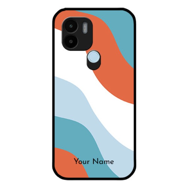 Xiaomi Redmi A2 Plus Custom Glass Mobile Case - coloured Waves Design Xiaomi Redmi A2 Plus Custom Glass Mobile Case - coloured Waves Design