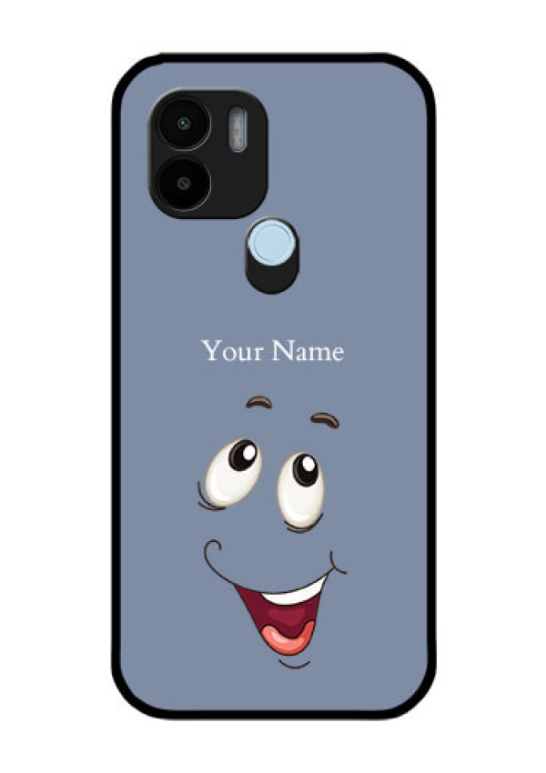 Xiaomi Redmi A2 Plus Photo Printing on Glass Case - Laughing Cartoon Face Design