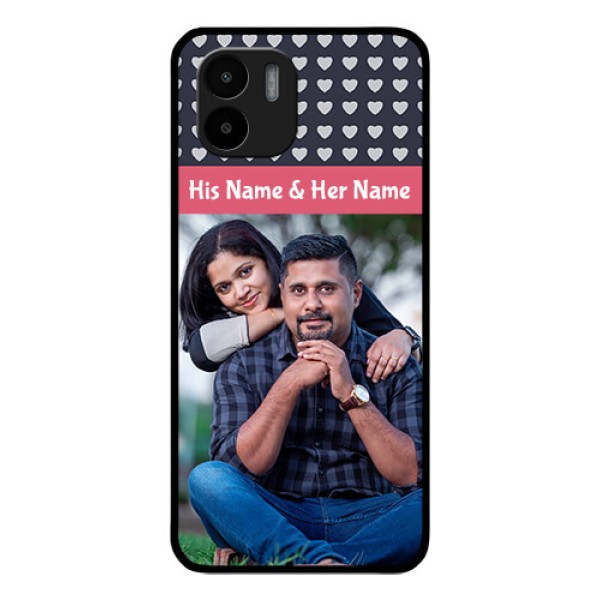 Xiaomi Redmi A2 Custom Glass Mobile Case - Love Symbols Design Xiaomi Redmi A2 Custom Glass Mobile Case - Love Symbols Design