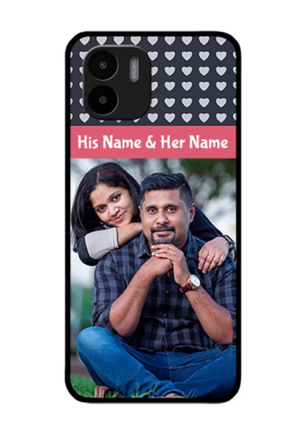 Xiaomi Redmi A2 Custom Glass Mobile Case - Love Symbols Design
