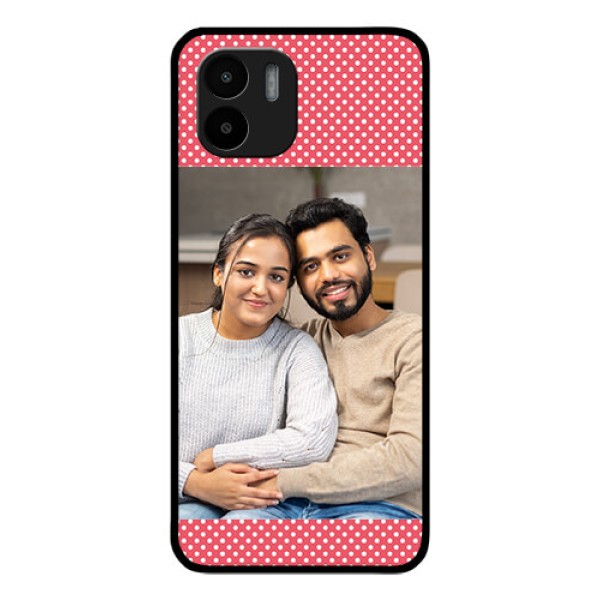 Xiaomi Redmi A2 Custom Glass Phone Case - White Dotted Design