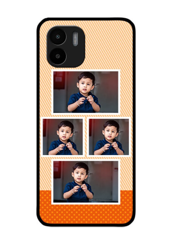 Xiaomi Redmi A2 Photo Printing on Glass Case - Bulk Photos Upload Design