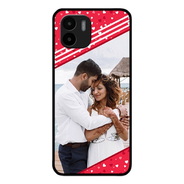 Xiaomi Redmi A2 Custom Glass Mobile Case - Valentines Gift Design